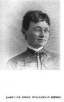 HENRY, Mrs. Josephine Kirby Williamson