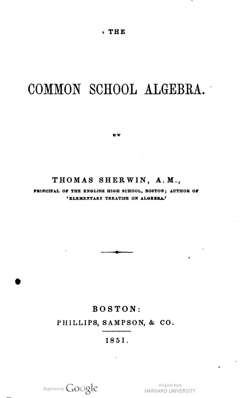 Sherwin Common School Algebra 1851.png