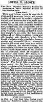 Louisa May Alcott biographical sketch from Chicago Daily Tribune 1880 .jpg